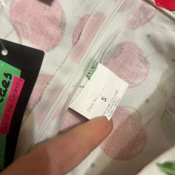 Stella Mae’s Cherry Print Retro A-Line Skirt NWT Size Small - Picture 3 of 5